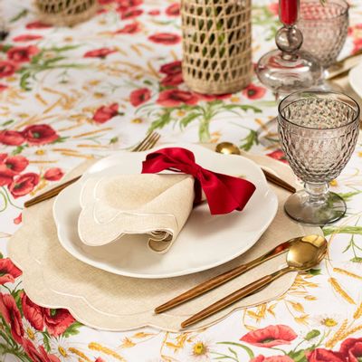 Nappes - Nappe de table Poppy ronde -  ⌀ 160 cm - ROSEBERRY HOME