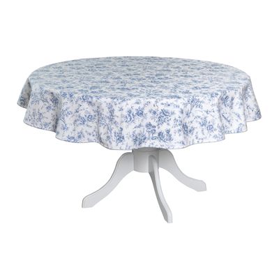 Nappes - Nappe de table Toile de Jouy Blue - 160 cm - ROSEBERRY HOME