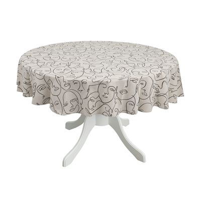 Linge de table textile - Nappe de table Venus ronde - ⌀ 160 cm - ROSEBERRY HOME