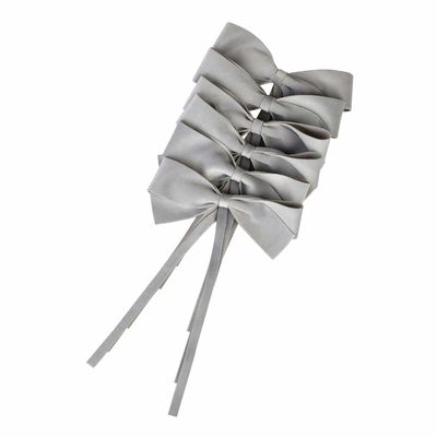 Linge de table textile - Arcs de velours Gray Bows - 6 pièces - ROSEBERRY HOME