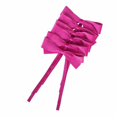 Linge de table textile - Arcs de velours Fuchsia Bows - 6 pièces - ROSEBERRY HOME