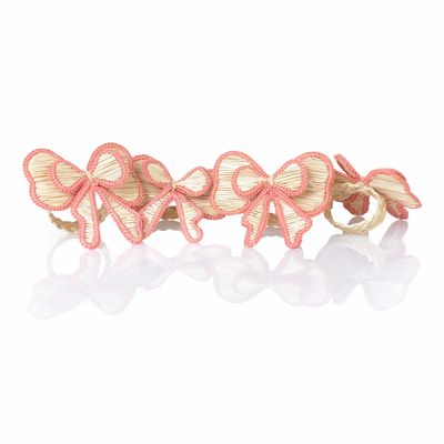 Table linen - Napkin rings Pink Bows - 4 pieces - ROSEBERRY HOME