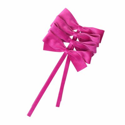 Linge de table textile - Arcs de velours Fuchsia Bows - 4 pièces - ROSEBERRY HOME