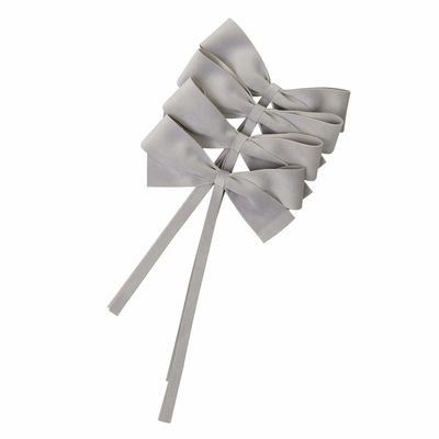 Linge de table textile - Arcs de velours Gray Bows - 4 pièces - ROSEBERRY HOME