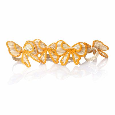 Table linen - Napkin rings Yellow Bows - 4 pieces - ROSEBERRY HOME