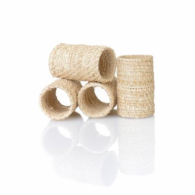 Table linen - Napkin rings Beige Rings - 4 pieces - ROSEBERRY HOME