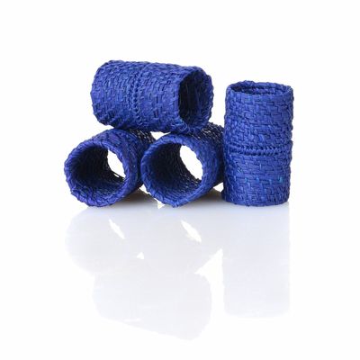 Table linen - Napkin rings Blue Rings - 4 pieces - ROSEBERRY HOME