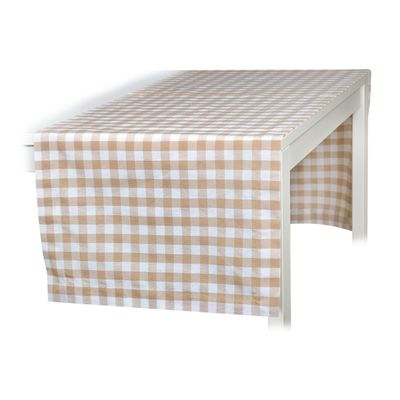 Table linen - Runner Beige Gingham - 50 cm x 150 cm - ROSEBERRY HOME
