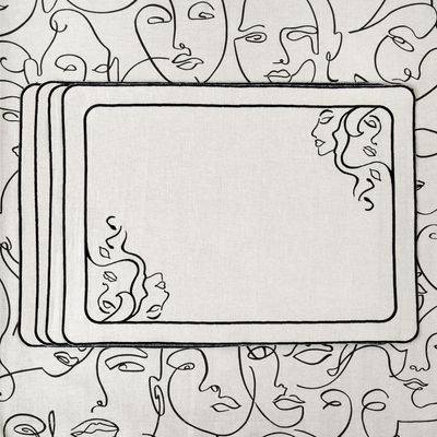 Nappes - Sets de table brodés Venus – Une table couture - ROSEBERRY HOME