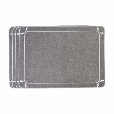 Table linen - Embroidered Placemats Dragonfly - 4 pieces - ROSEBERRY HOME