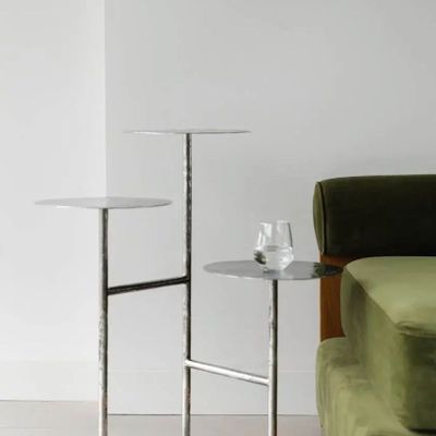 Consoles - Table Liquide en acier inoxydable forgé - GALERIE SANA MOREAU