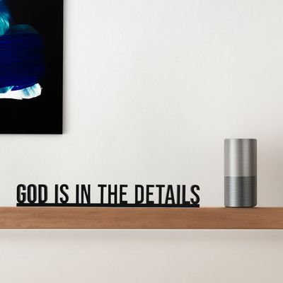 Decorative objects - God is in the Details 3D Architecture Decor Quote - Mies van der Rohe - BEAMALEVICH