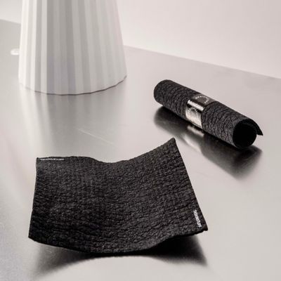 Dish towels - Compostable Eco Dishcloth, Pack of 2, Black - DESIGNSTUFF