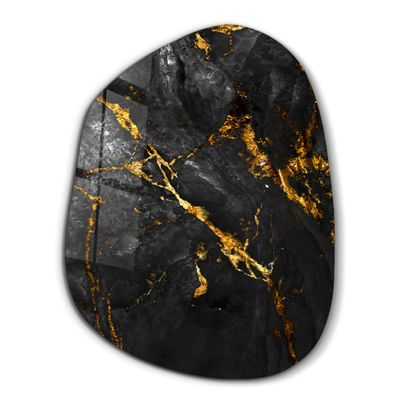 Autres décorations murales -  Marbre noir Art mural en verre de la collection Amorphe 88CMX68CM - ARTDESIGNA