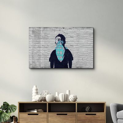 Other wall decoration - Banksy - Winnie Pooh | Glass Wall Art  110CMx70CM - ARTDESIGNA