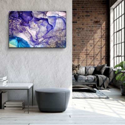 Autres décorations murales - Art mural en verre design en marbre  110CMx70CM - ARTDESIGNA