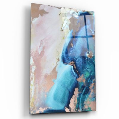 Autres décorations murales - Art mural en verre design en marbre 110CMx70CM - ARTDESIGNA