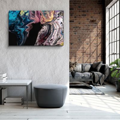 Autres décorations murales - MarbleTones V2Designer's Collection Décoration murale en verre  110CMx70CM - ARTDESIGNA