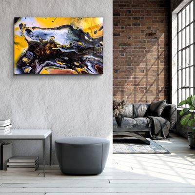 Other wall decoration - MarbleTonesDesigner's Collection Glass Wall Art  110CMx70CM - ARTDESIGNA