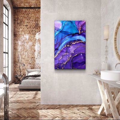 Other wall decoration - Marble Collection V2Glass Wall Art  110CMx70CM - ARTDESIGNA