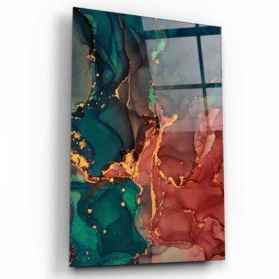 Autres décorations murales - Collection Marbre V1Art mural en verre 110CMx70CM - ARTDESIGNA
