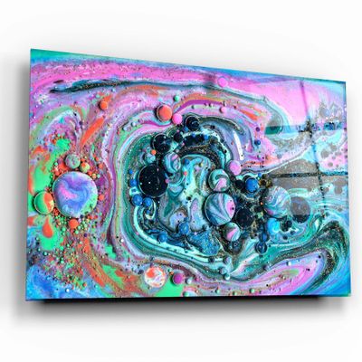 Other wall decoration - Marble GalaxyGlass Wall Art 110CMx70CM - ARTDESIGNA