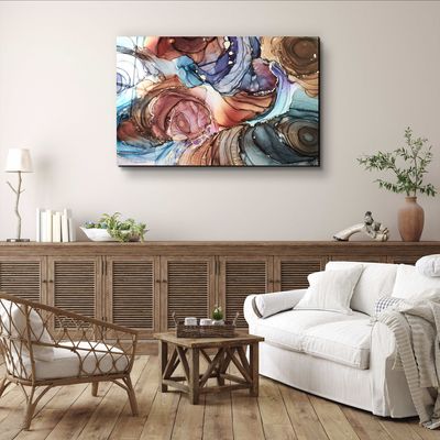 Other wall decoration -  Marble Collection H6Glass Wall Art  110CMx70CM - ARTDESIGNA