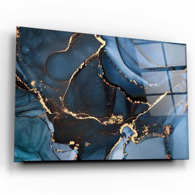 Autres décorations murales - Collection Marbre H8Art mural en verre 110CMx70CM - ARTDESIGNA