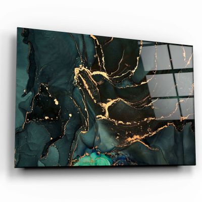 Autres décorations murales - Collection Marbre H9Art mural en verre  110CMx70CM - ARTDESIGNA