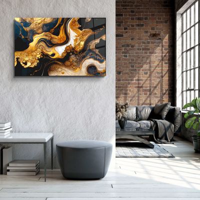 Other wall decoration - Marble Collection H12Glass Wall Art  110CMx70CM - ARTDESIGNA