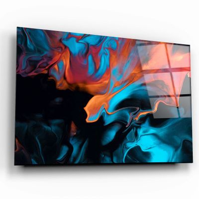 Other wall decoration - Marble Collection H16 - Day and NightGlass Wall Art 110CMx70CM - ARTDESIGNA