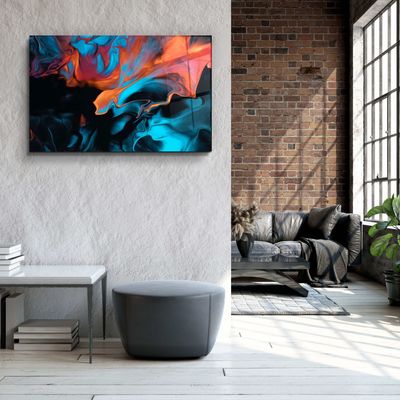 Autres décorations murales - Collection Marbre H16 - Décoration murale en verre jour et nuit  110CMx70CM - ARTDESIGNA