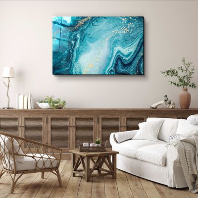 Other wall decoration - Marble Collection H15 - OceanGlass Wall Art  110CMx70CM - ARTDESIGNA