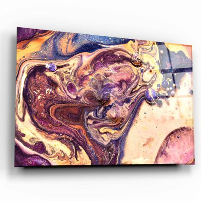 Other wall decoration - Marble Galaxy 3Glass Wall Art 110CMx70CM - ARTDESIGNA