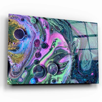 Other wall decoration - Marble Galaxy 2Glass Wall Art 110CMx70CM - ARTDESIGNA