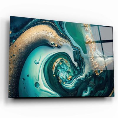 Other wall decoration - Marble Collection H23 - IslandGlass Wall Art  110CMx70CM - ARTDESIGNA
