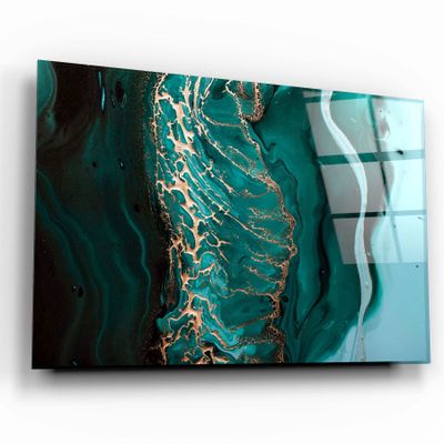 Autres décorations murales - Collection Marbre H26 - Décoration murale OceanGlass 110CMx70CM - ARTDESIGNA