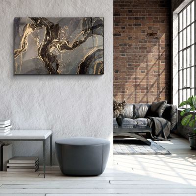 Other wall decoration - Marble Collection H27Glass Wall Art  110CMx70CM - ARTDESIGNA