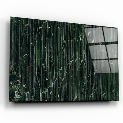 Other wall decoration - Dark Green MarbleGlass Wall Art 110CMx70CM - ARTDESIGNA