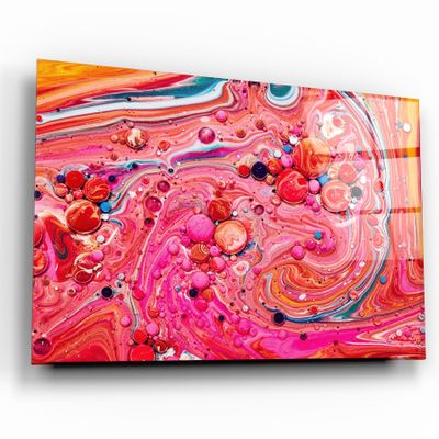 Autres décorations murales - Art mural en verre Marbre Galaxy 5 110CMx70CM - ARTDESIGNA
