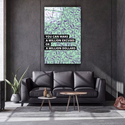 Autres décorations murales - Art mural en verre de la collection Million Dollar Designers 110CMx70CM - ARTDESIGNA