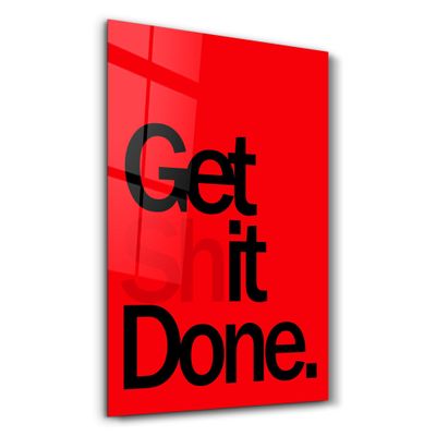 Other wall decoration - Get X Done | Designers Collection Glass Wall Art 110CMx70CM - ARTDESIGNA