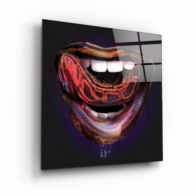 Other wall decoration - Epoca Lips2Designers Collection Glass Wall Art 110CMX70CM - ARTDESIGNA