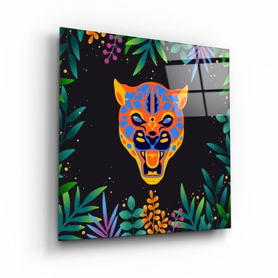 Other wall decoration - Animal Republic-PumaDesigners Collection Glass Wall Art 80CMX80CM - ARTDESIGNA