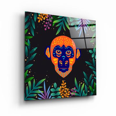 Other wall decoration - Animal Republic-MonkeyDesigners Collection Glass Wall Art 80CMX80CM - ARTDESIGNA