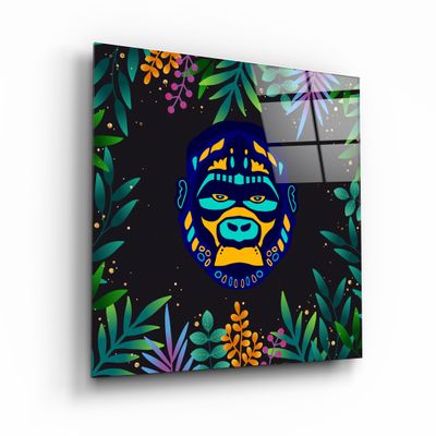 Other wall decoration - Animal Republic-GorillaDesigners Collection Glass Wall Art 80CMX80CM - ARTDESIGNA