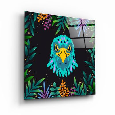 Autres décorations murales - Animal Republic-EagleDesigners Collection Décoration murale en verre 80CMX80CM - ARTDESIGNA