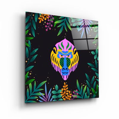 Other wall decoration - Animal Republic-BaboonDesigners Collection Glass Wall Art 80CMX80CM - ARTDESIGNA