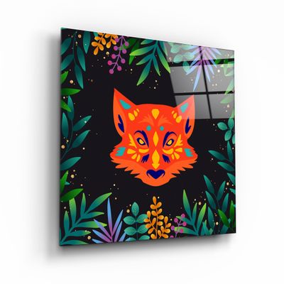 Other wall decoration - Animal Republic-FoxDesigners Collection Glass Wall Art 80CMX80CM - ARTDESIGNA