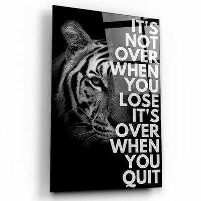 Other wall decoration - It is Not Over | Designers Collection Glass Wall Art  110CMx70CM - ARTDESIGNA